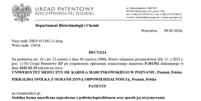 Decyzja Urzędu Patentowego UMP